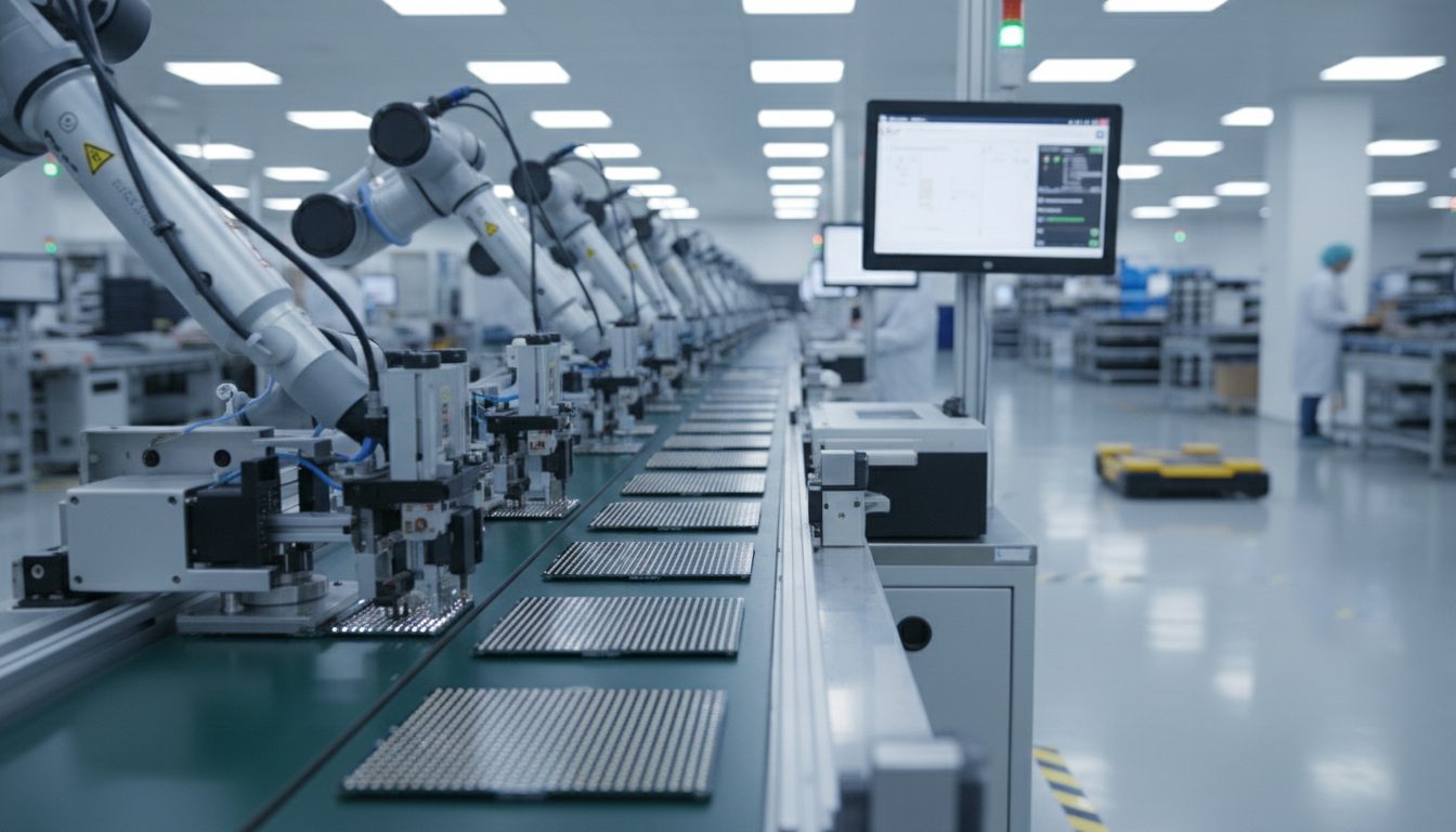 Линия поверхностного монтажа LED-модулей